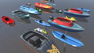 Boats world 3D model