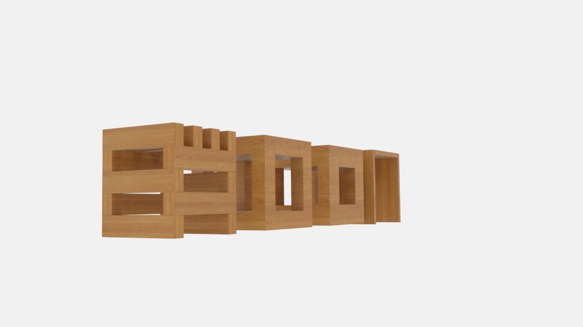Cube Stool 3ds