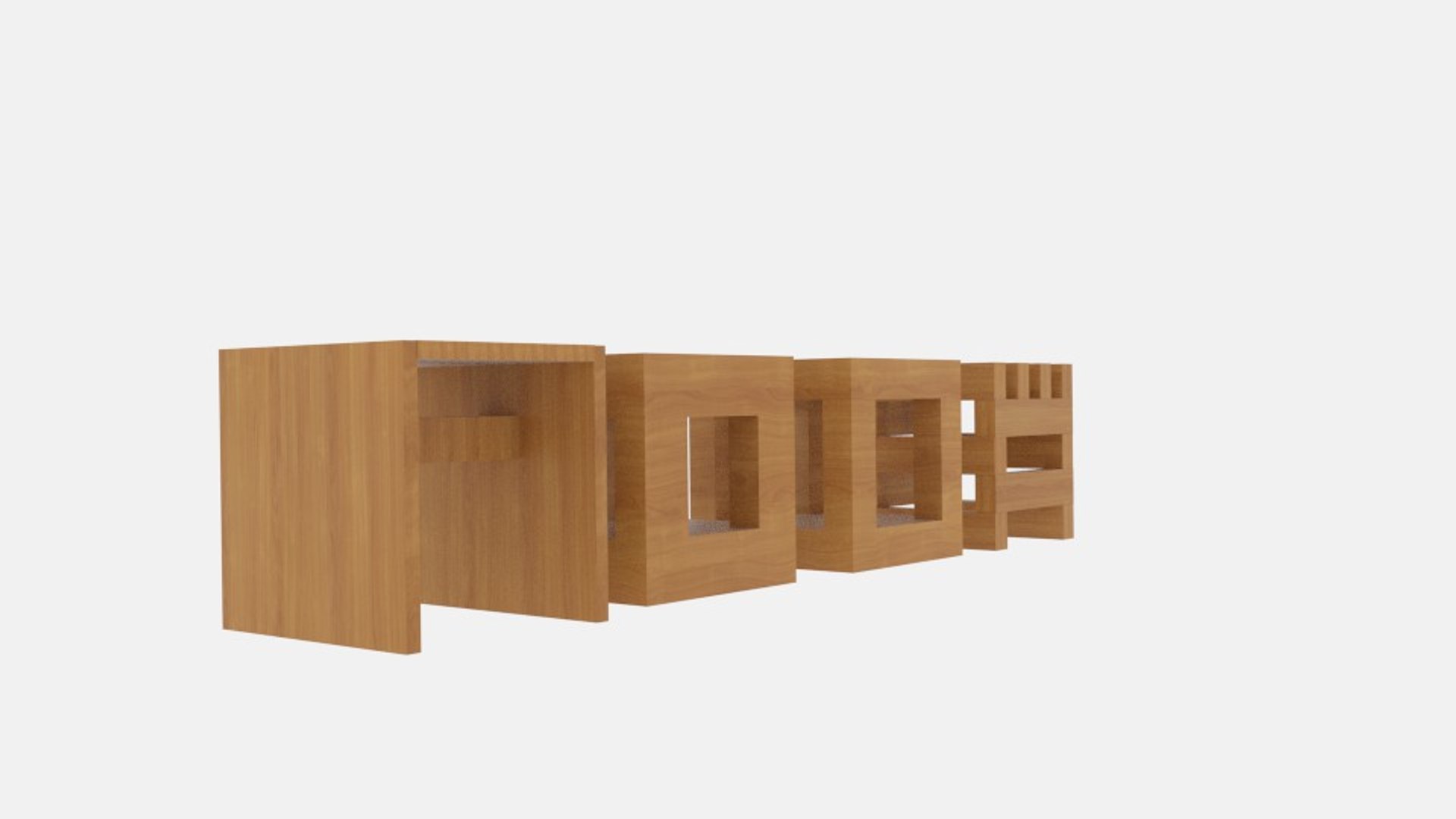 Cube Stool 3ds