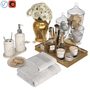 classic decorative gold 3D model