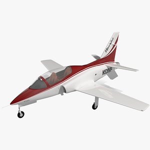 Private Jet Aircraft ViperJet Rigged for Maya 3D model
