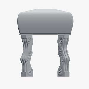Stool with decorative legs