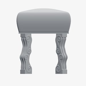 Stool with decorative legs