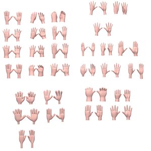 30 Hands Cartoon