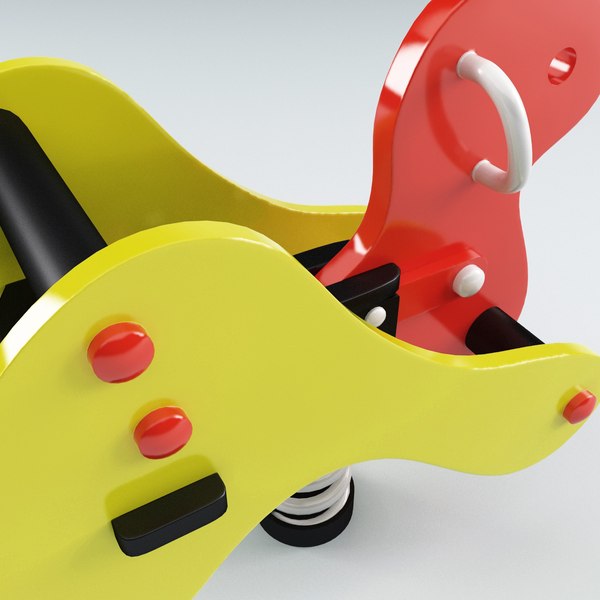3d model spring swing duck