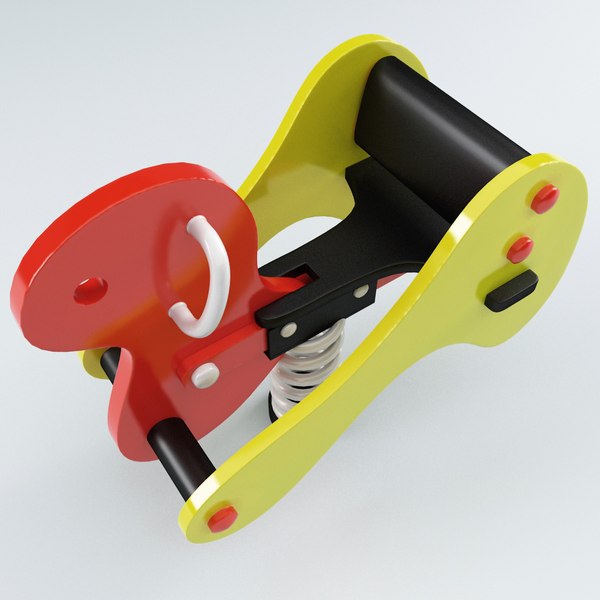 3d model spring swing duck