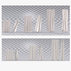 Ultimate curtain animated collection Wind weak wind strong opening closing ani