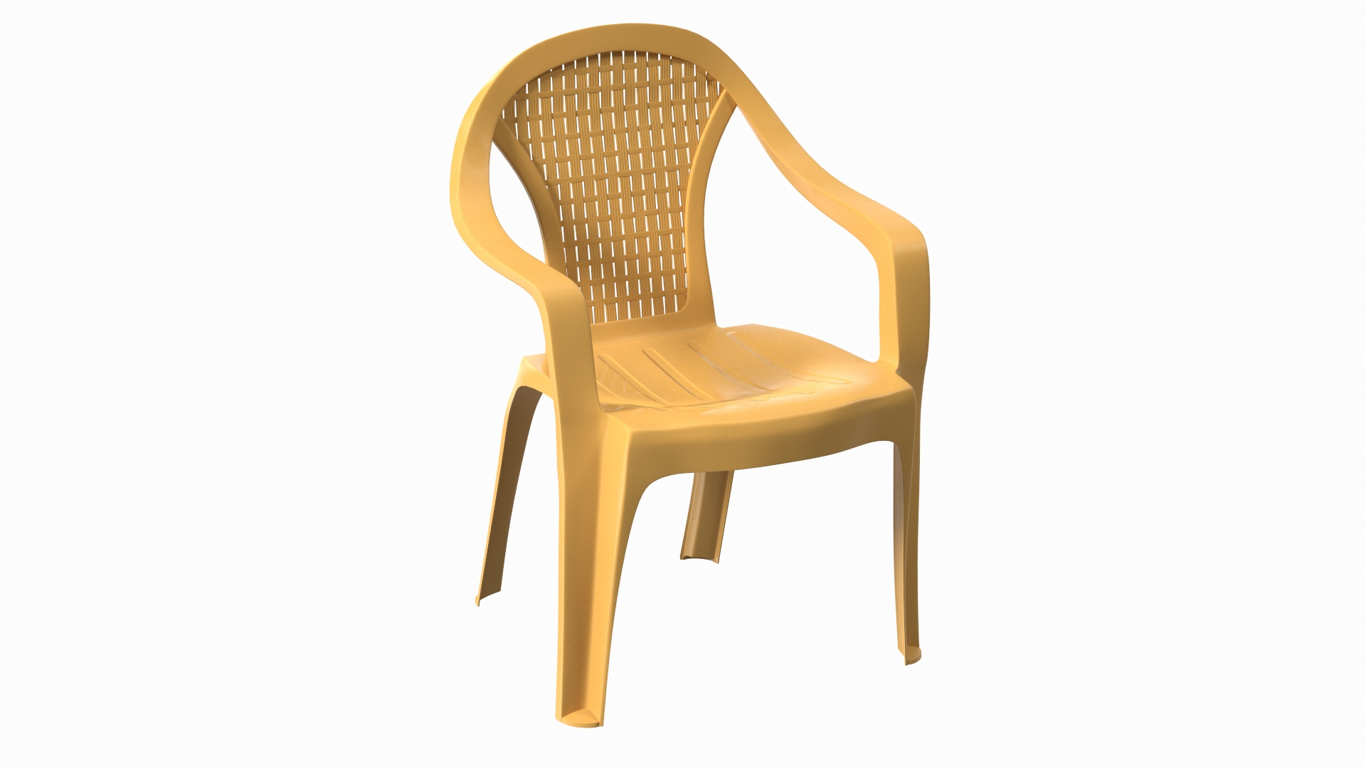 Plastic chair with armrest on sale