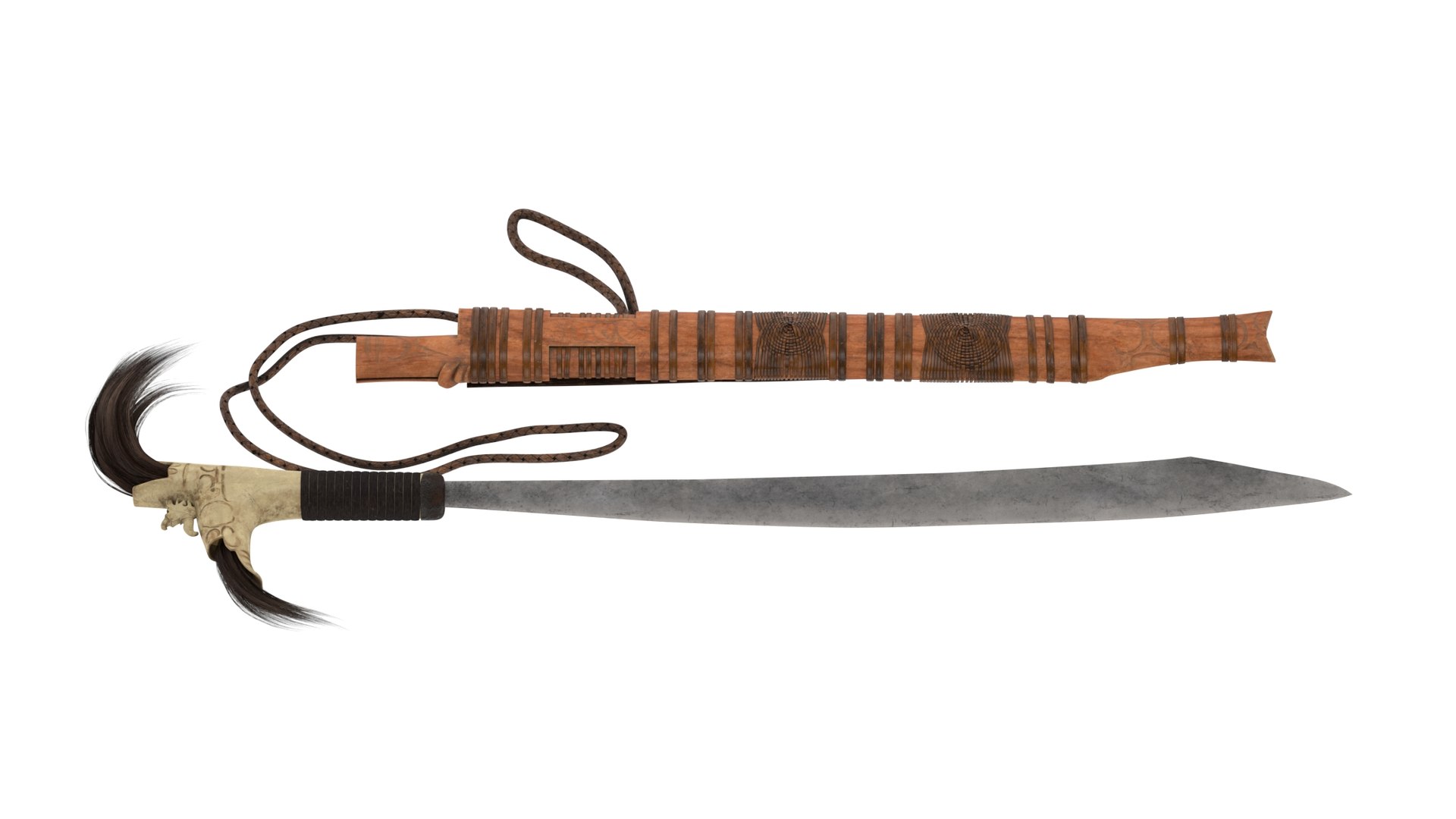 3D Mandau Knife Model - TurboSquid 1751775