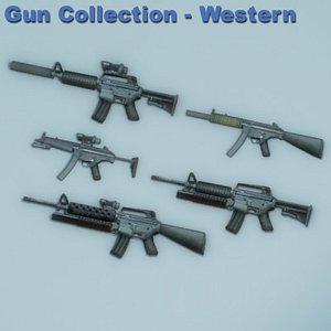 3ds max western m4a1