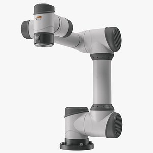 White Collaborative Robot 3D model