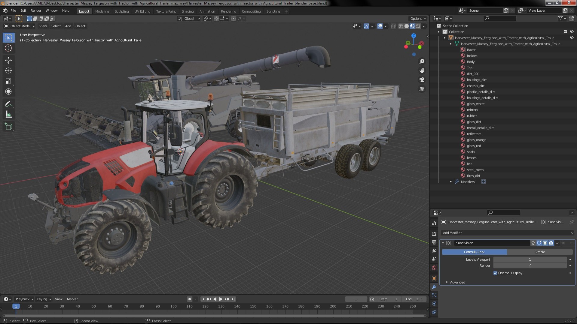 Harvester Massey Ferguson with Tractor with Agricultural Trailer 3D model https://p.turbosquid.com/ts-thumb/62/zI4Nxp/Cr/harvestermasseyfergusonwithtractorwithagriculturaltrailermb3dmodel042/jpg/1654598060/1920x1080/fit_q87/134c74eef8da11189ae70a8eabde1fb653274493/harvestermasseyfergusonwithtractorwithagriculturaltrailermb3dmodel042.jpg