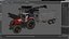 Moissonneuse Massey Ferguson avec tracteur avec remorque agricole