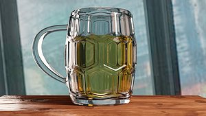3D beer glass model
