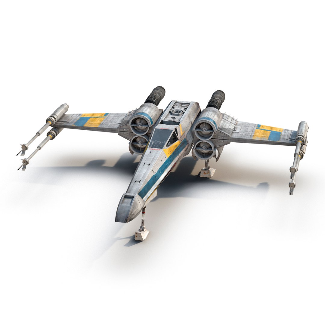 Star Wars X-Wing Starfighter Blue 2 3D model preview