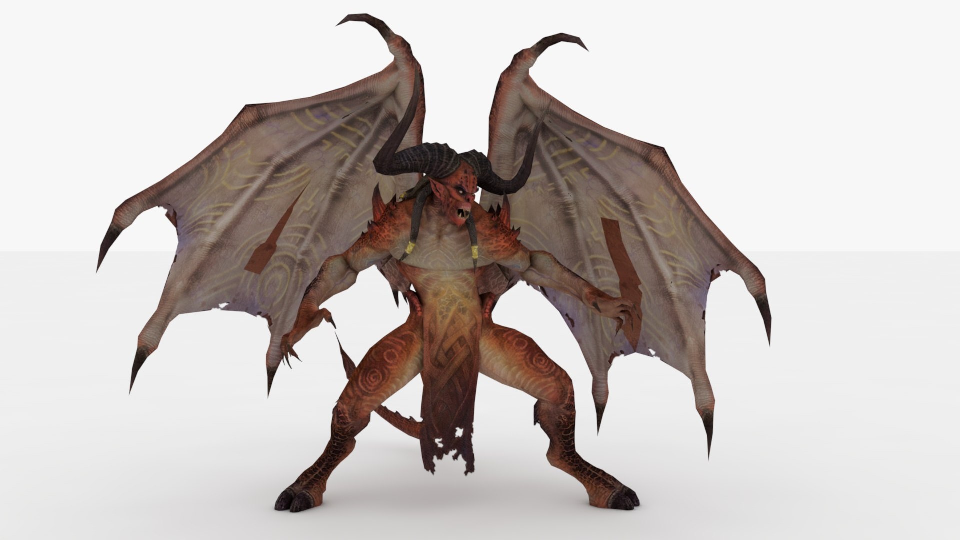 Demon Rigged And Animated 3D Model - TurboSquid 2348421