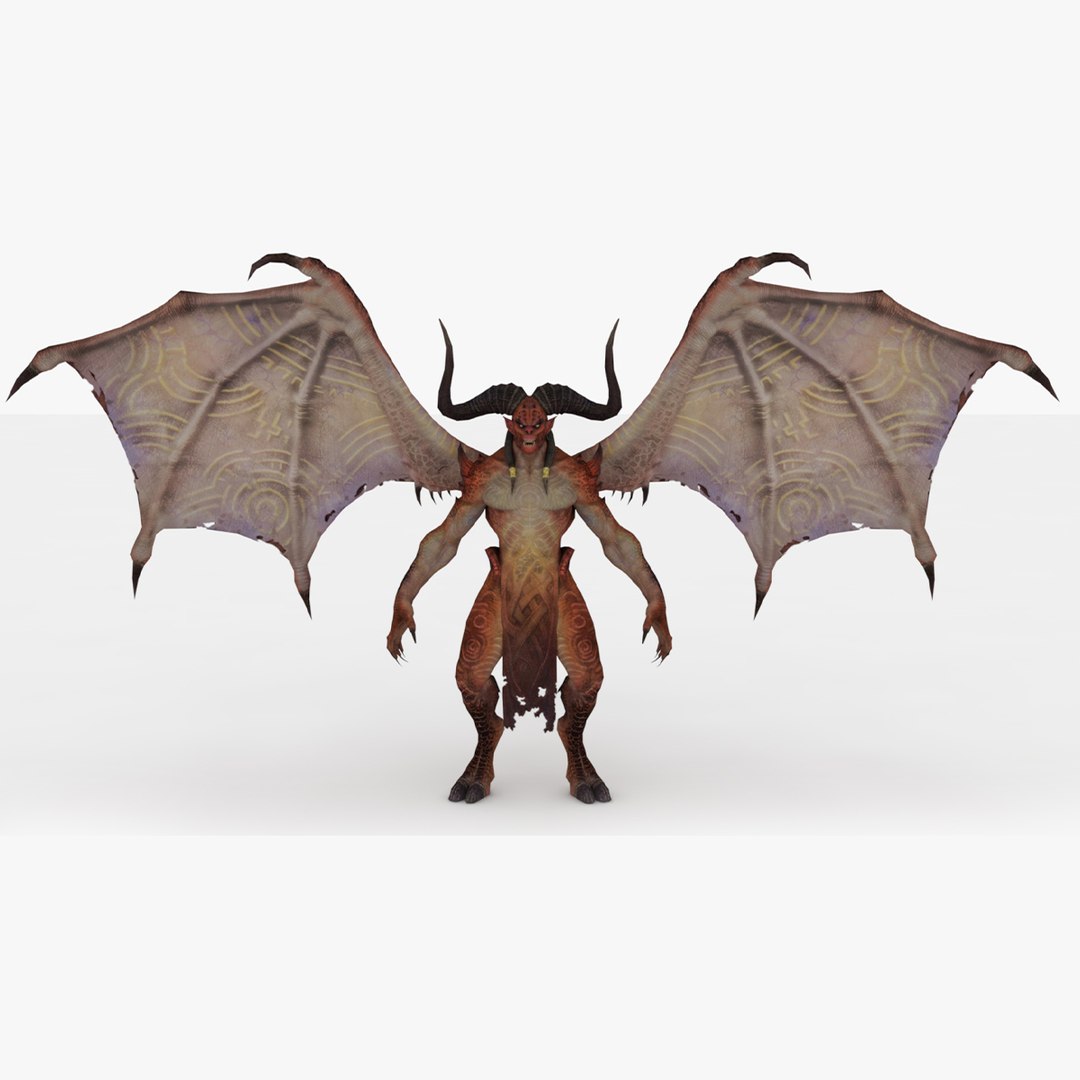 Demon Rigged And Animated 3D Model - TurboSquid 2348421