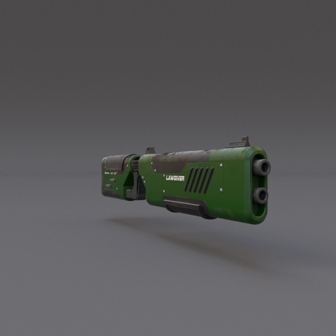 3ds Scifi Rifle