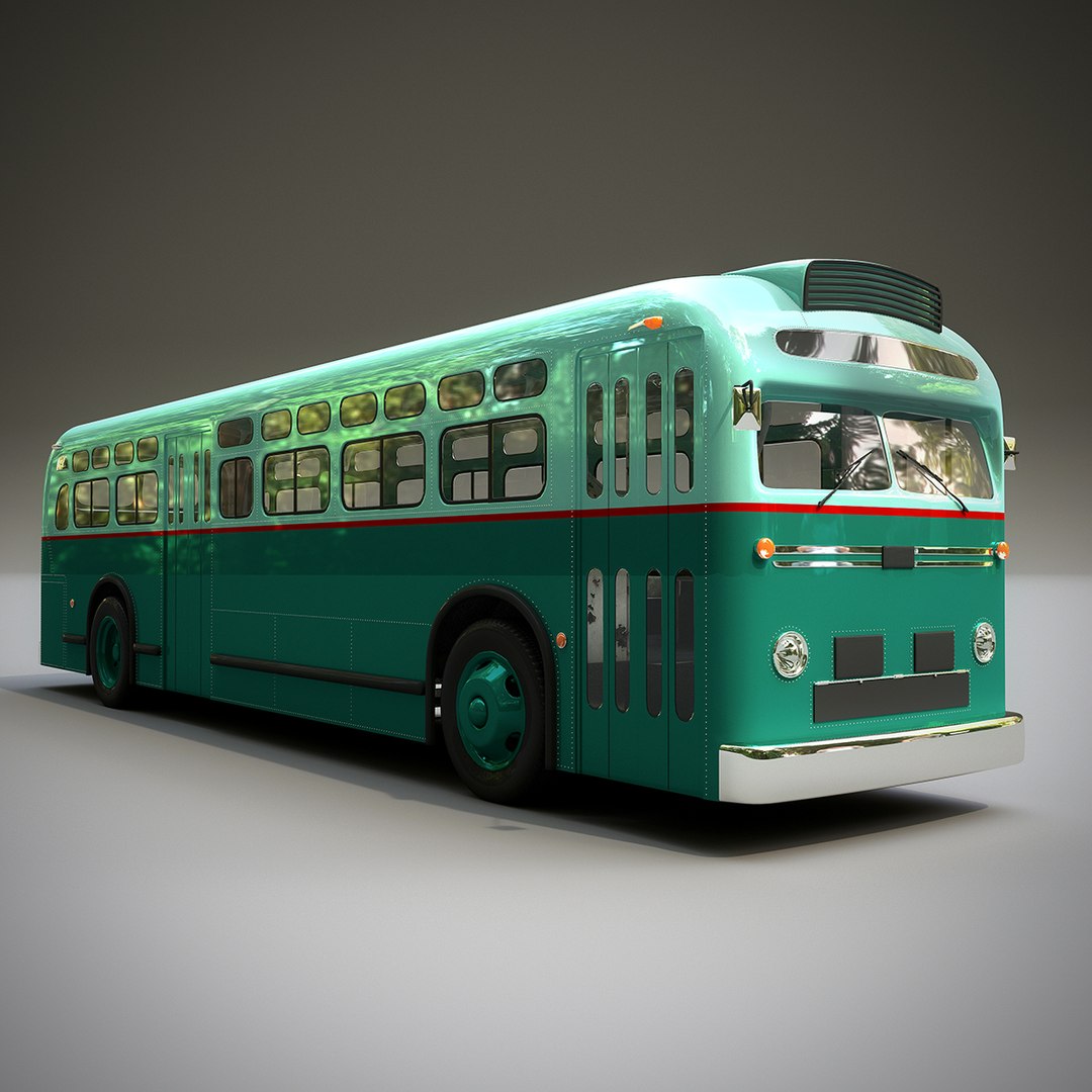 3D Gm Old Look Transit Bus Model - TurboSquid 2066242