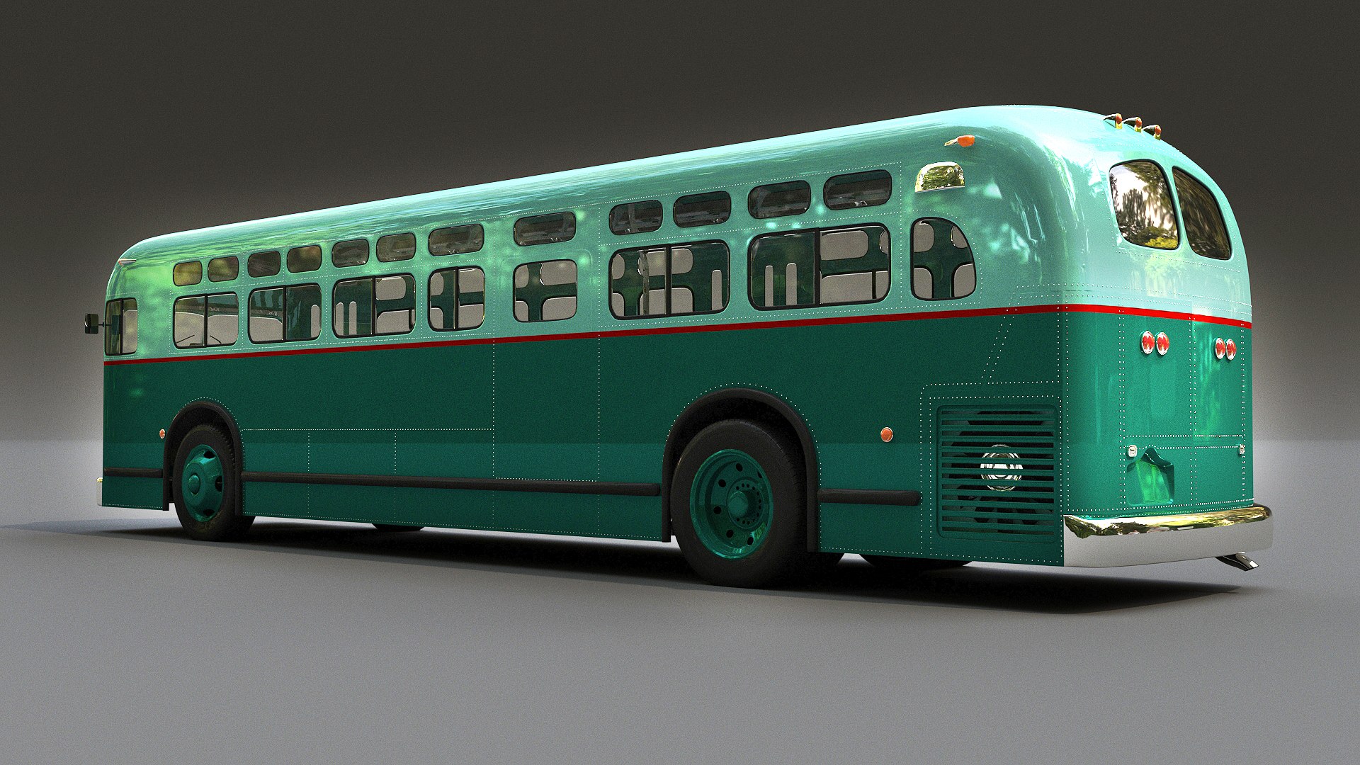 3D gm old look transit bus model TurboSquid 2066242