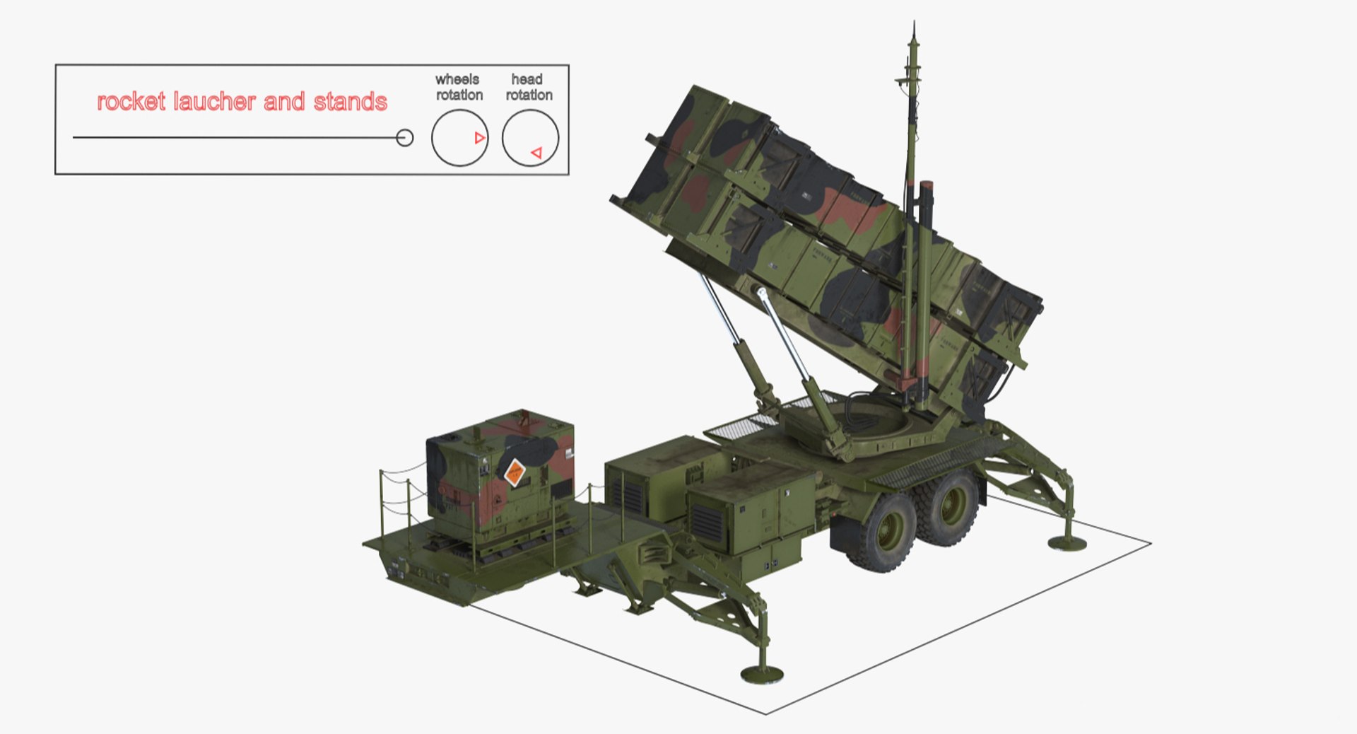 3D Mim-104 Patriot Sam Rigged - TurboSquid 1242869
