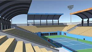 Tennis Stadium Animations 3D model