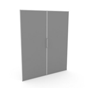 glass door 02 3D model