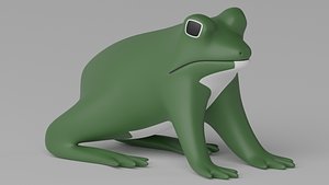 Cartoon Frog 3D model