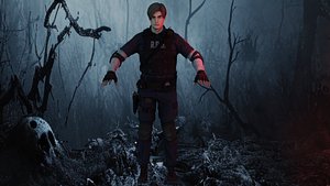 3D Leon Scott Kennedy low-poly
