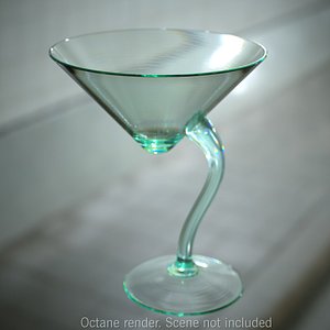 3d long drink glass model