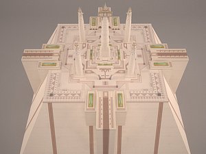 3D model star wars temple