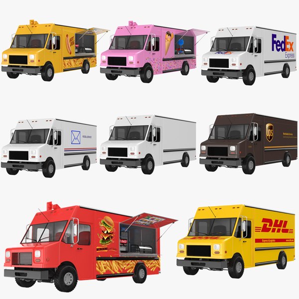 trucks modeled 3D model