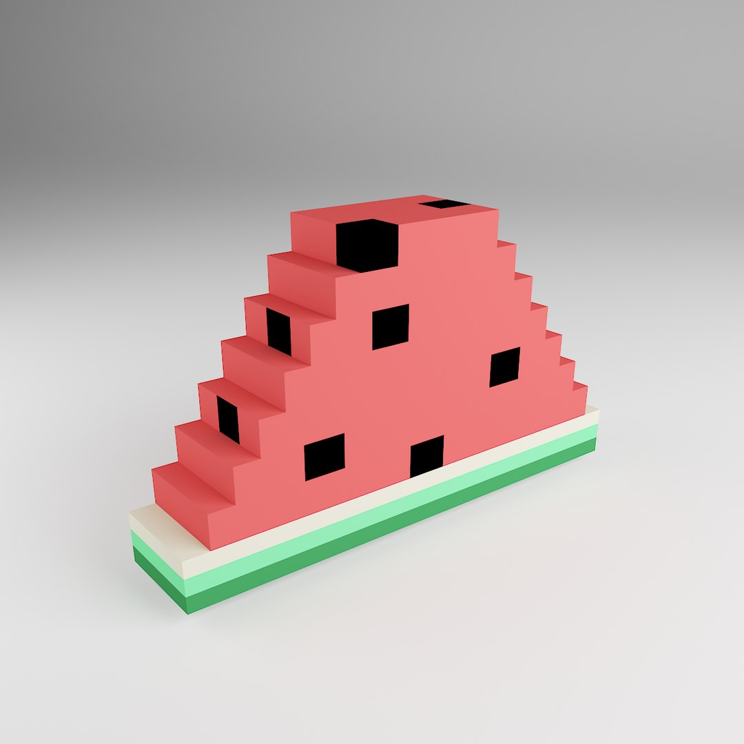 LOW POLY WATERMELON 3D Model - TurboSquid 1981088