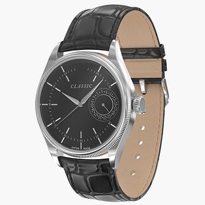 3D Classic Closed Wrist Watch 2 model