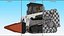 Skid Steer Loader with Operator Rigged for Maya 3D model