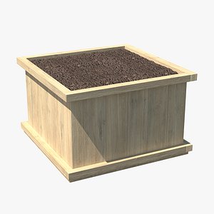wooden box soil model