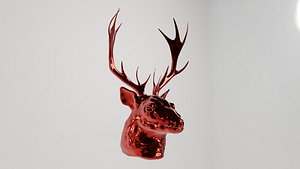 Alpha Deer Head 3D 3D model
