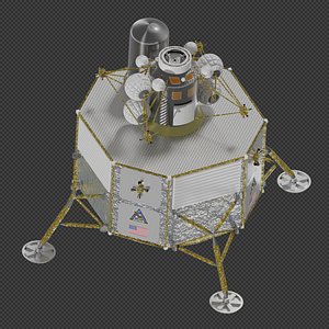 NASA Altair lunar lander 3D