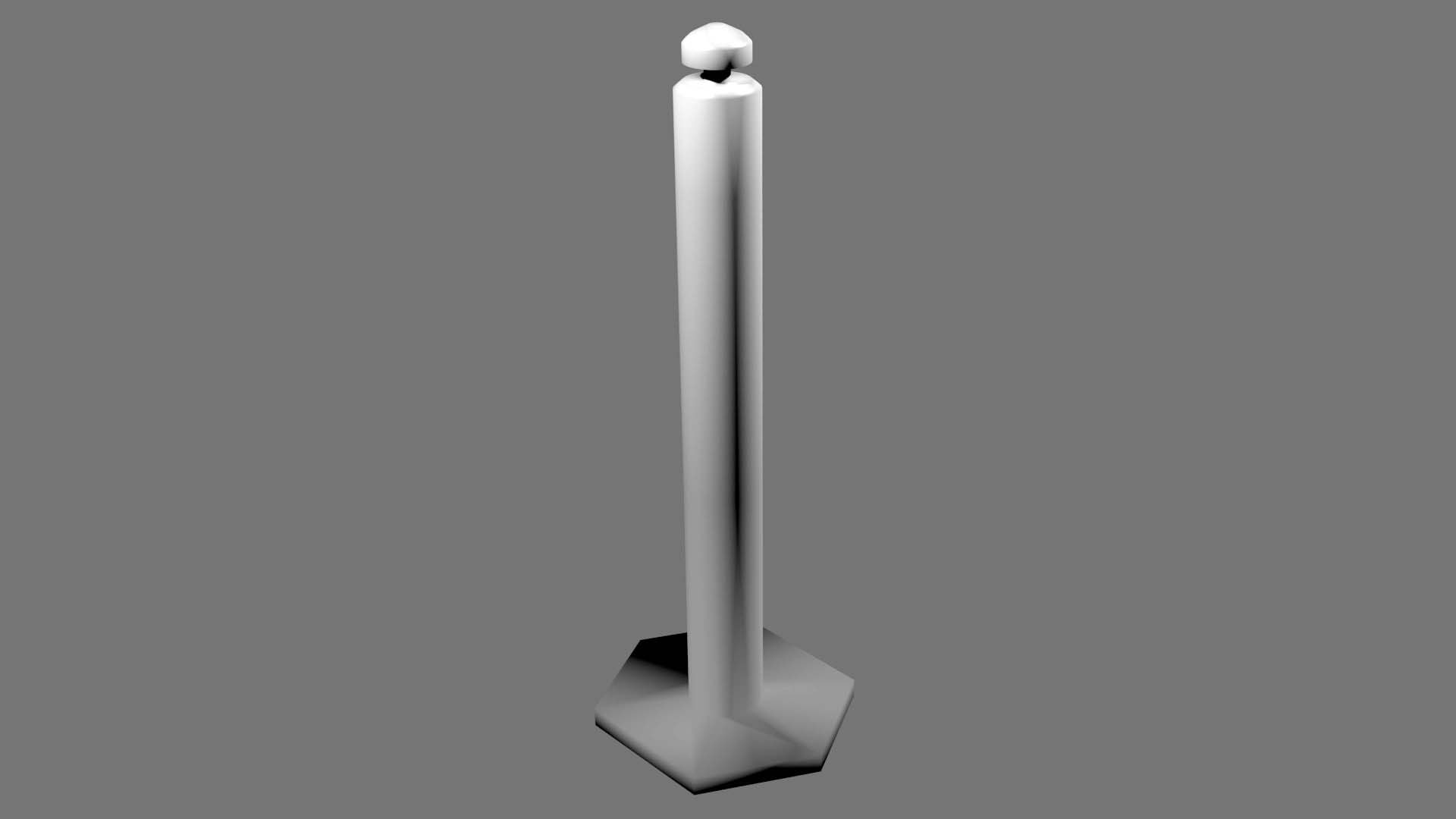 3D Bollard - Cylinder Delineator - TurboSquid 1994201