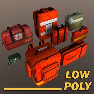 medical bags 3d model