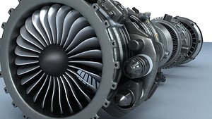 aircraft turbines 3d model