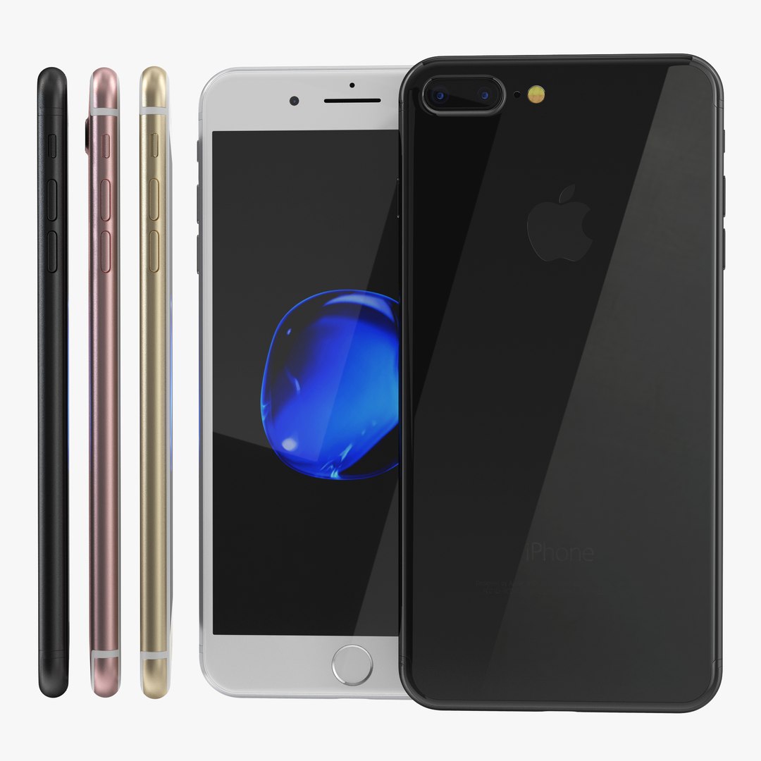 IPhone 7 Plus Set 3D model preview