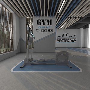 3D model Gym Cardio Aerobic Area