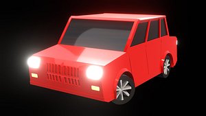 High-Quality Low Poly vehicle 3D Model for Games and Animations 3D model