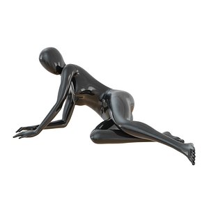 Black female mannequin in a lying pose 50