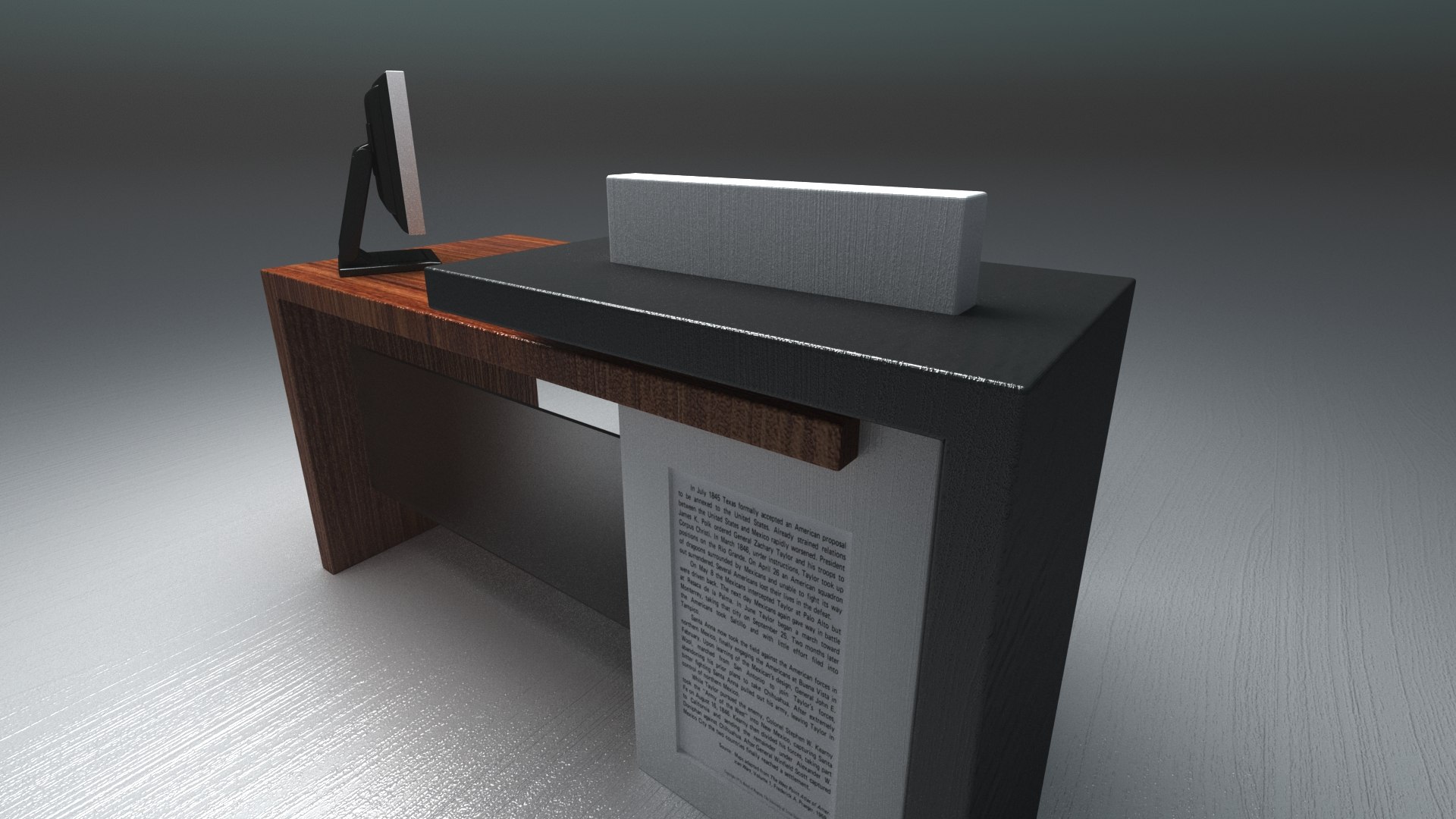 modern reception office desk model https://p.turbosquid.com/ts-thumb/63/yQX6xU/v3/freemodernreceptiondesk3dsmaxmodel7/jpg/1660638697/1920x1080/fit_q87/f81a020e01574bdddec05fabfded4f170688b53f/freemodernreceptiondesk3dsmaxmodel7.jpg