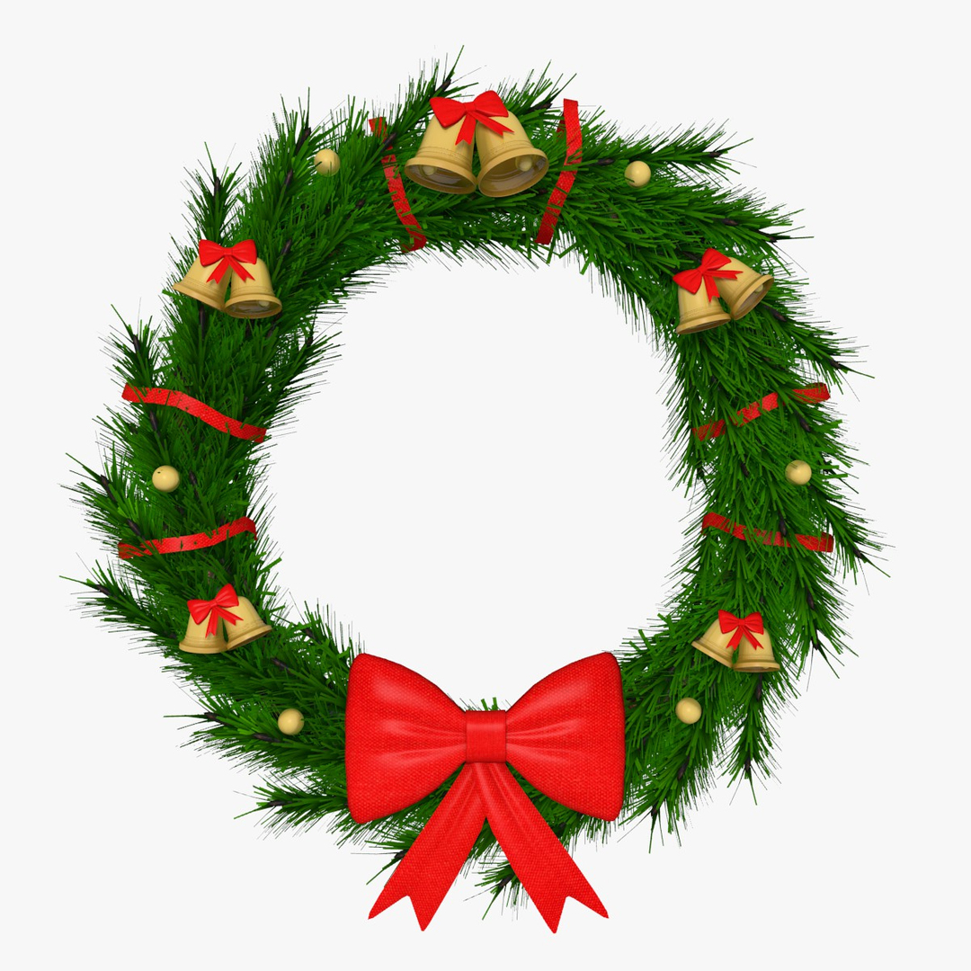 Винки 3. Christmas Wreath 3d. Венок 3d.