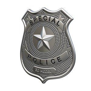 police badge 3D