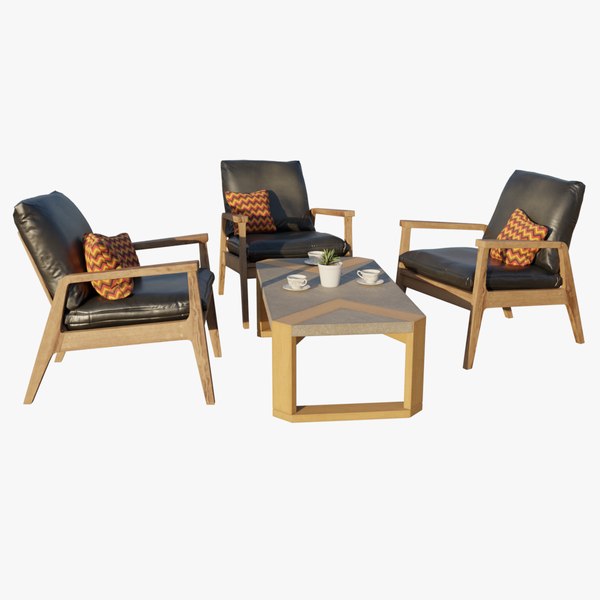 3D model Outdoor Furniture Set 3