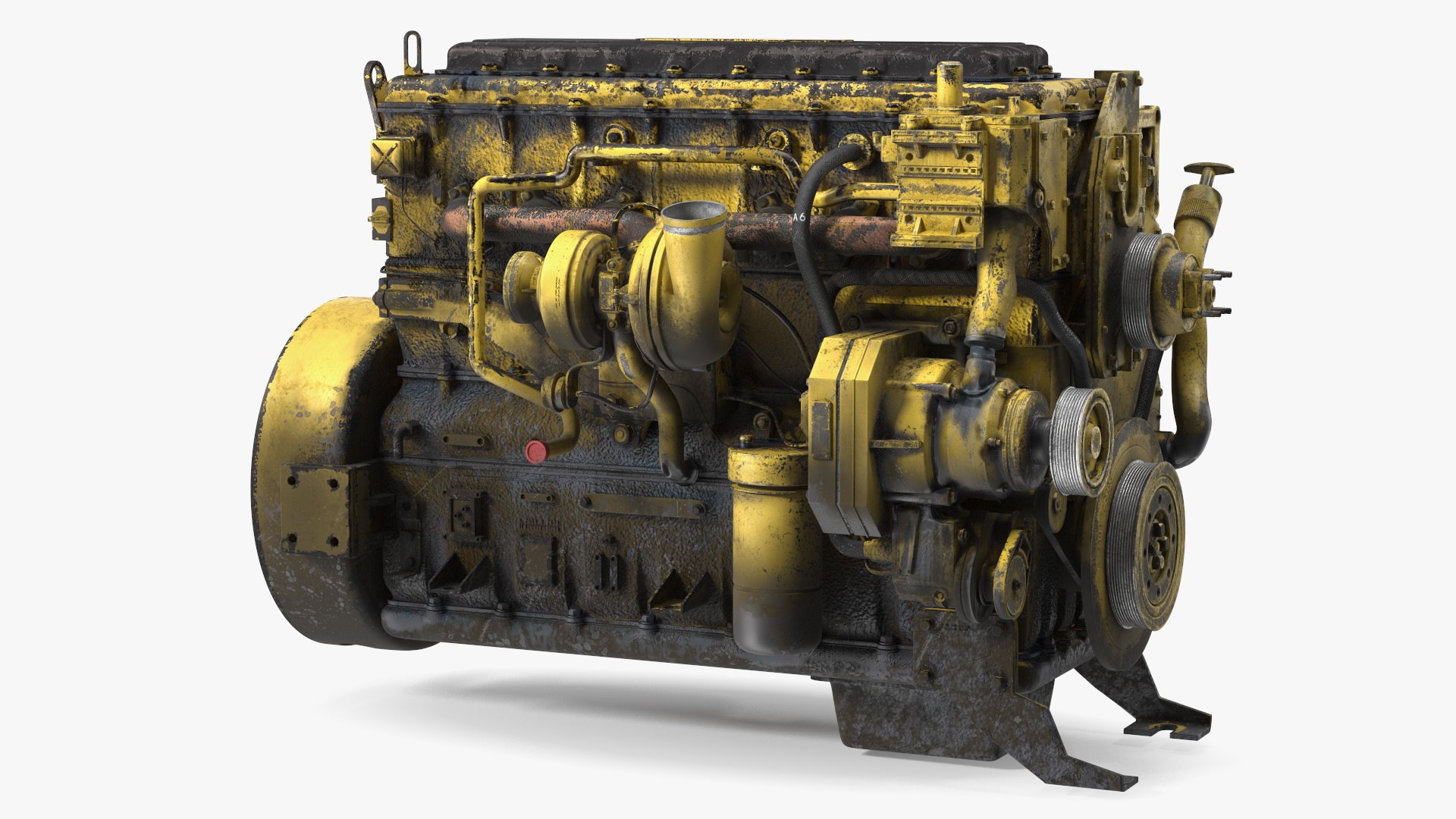Used Dirty Tractor Diesel Engine model - TurboSquid 2183849